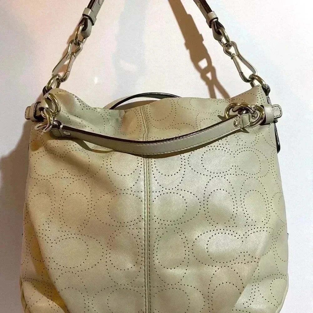 Coach grey leather satchel handbag - Picture 2 of 12